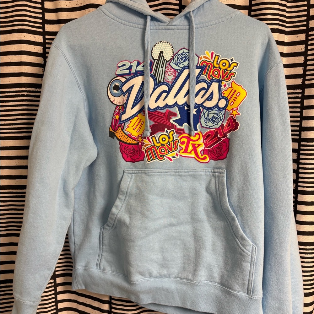 Dmyfresh x Dallas Mavericks Light Blue Graphic Hoodie